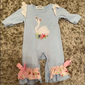 3-6 month swan outfit